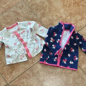 Floral Baby 12 month Jacket Set 100% cotton